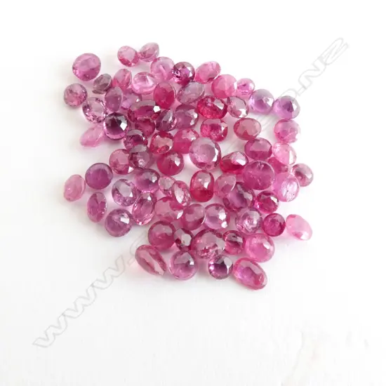 10 CT FACETED RUBIES ROUND