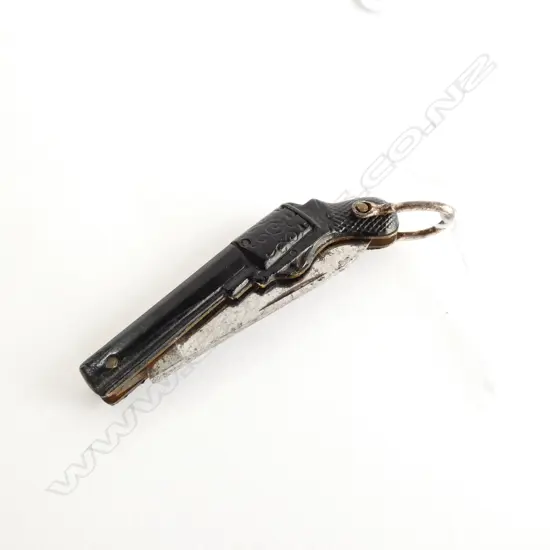 ANTIQUE GUTTA PERCHA & STEEL PISTOL (COLT) POCKET KNIFE