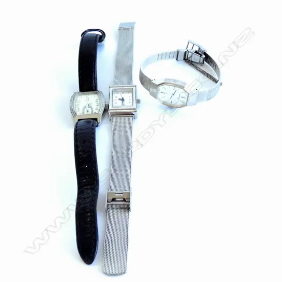 3 LADIES QUARTZ WATCHES. TITUS. SEIKO..as is