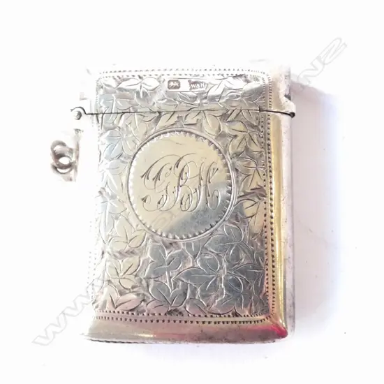 EDW SILVER VESTA ENRAVED. SHEFFIELD 1901 W SUSPENSION LOOP