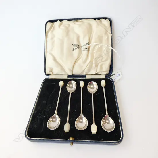 5 CASED STG TEASPOONS SHEFFIELD C 1937