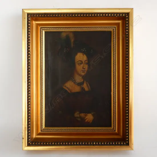18TH CENT OIL PAINTING ON BOARD 390 X 305MM FRAME