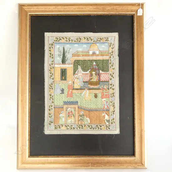 INDIAN FRAMED ARTWORK H. 550 L. 400 MM