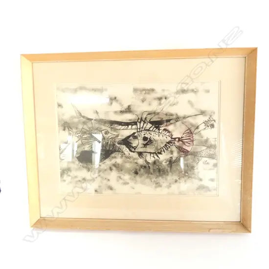 KATE COOLAHAN 'AUSTRALIAN FISH' LITHOGRAPHIC PRINT 520 X 365MM IMAGE