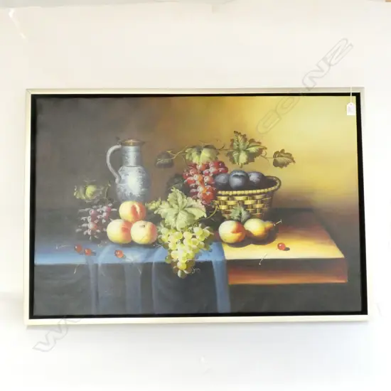 STILL LIFE OIL ON CANVAS 595 X 895MM CANVAS