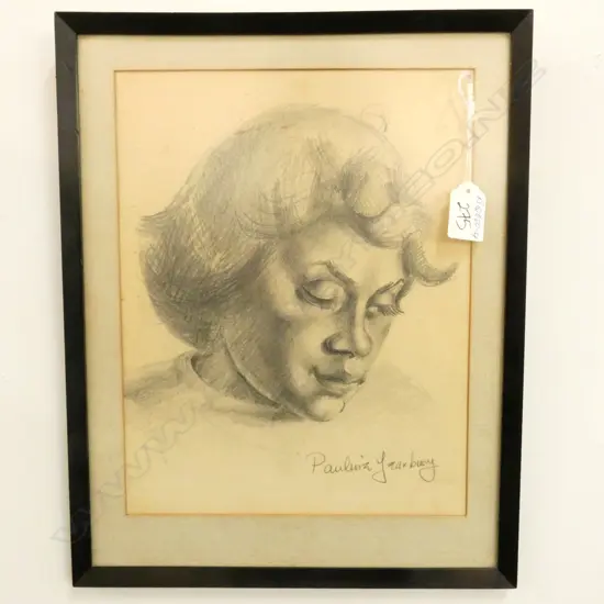 PAULINE YEARBURY PORTRAIT SKETCH YOUNG WOMAN