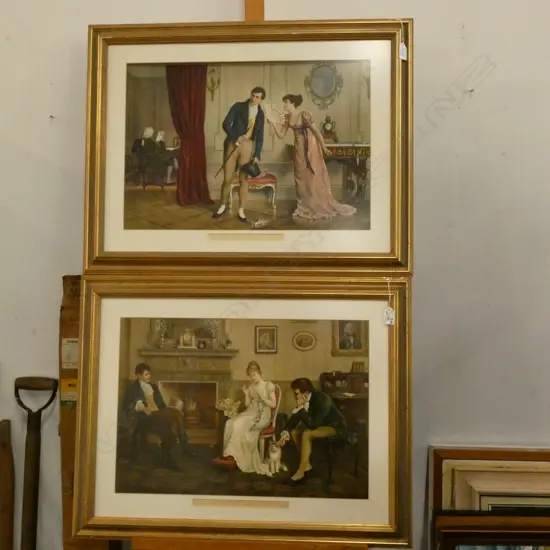 TWO PRINTS; 'TWO STRINGS TO HER BOW' & 'TO BE OR NOT TO BE' 650 X 720MM FRAME