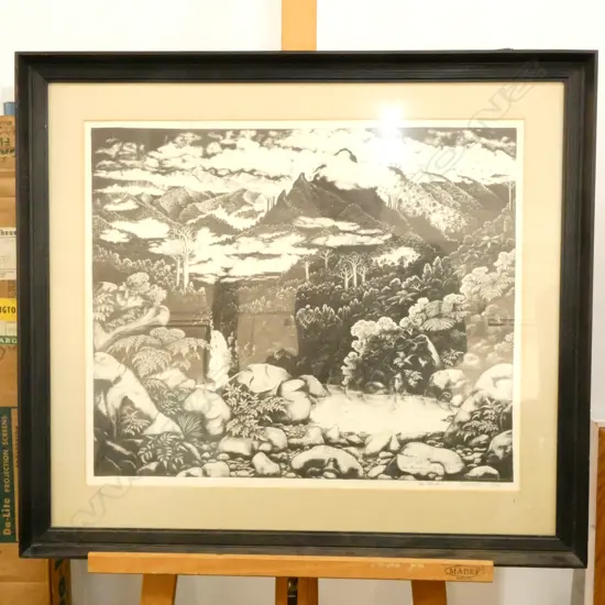 REI HAMON LTD ED. PRINT 354/500 1974 520 X 430MM