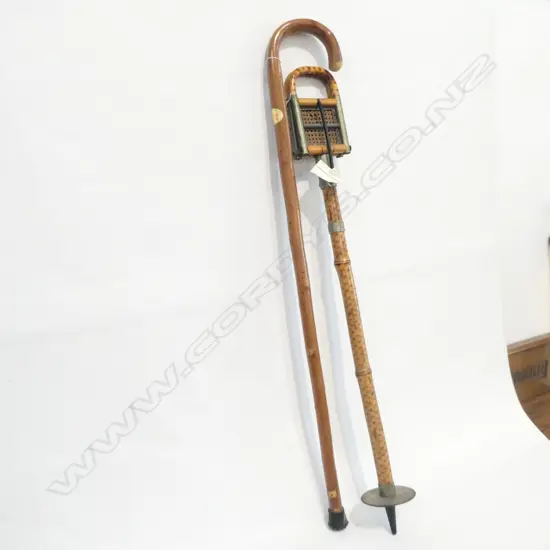 MOTTLED BAMBOO SHOOTING STICK + CANE