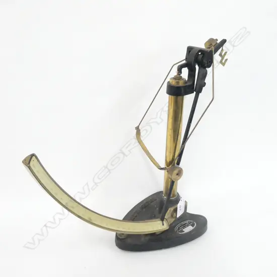 GRIFFIN & GEORGE BRASS QUADRANT SCALES H. 330MM