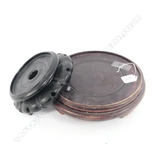 TWO CHINESE VASE STANDS