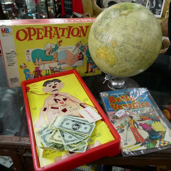 OPERATION GAME, COMIC & VINTAGE GLOBE AF H. 350MM