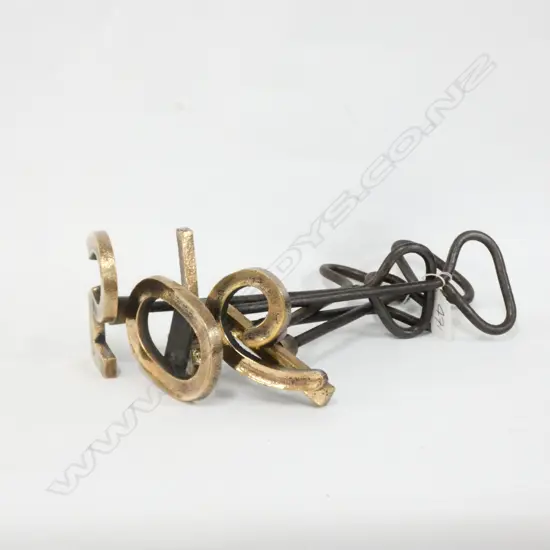 FIVE BRASS BRANDING IRONS