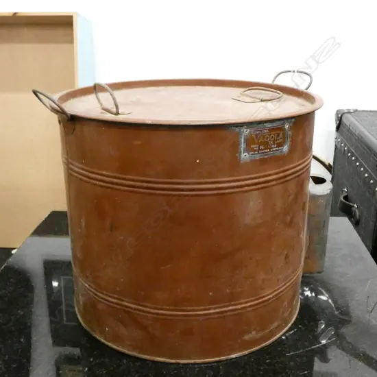 COPPER FOWLERS VACOLA BOILER POT H. 320mm