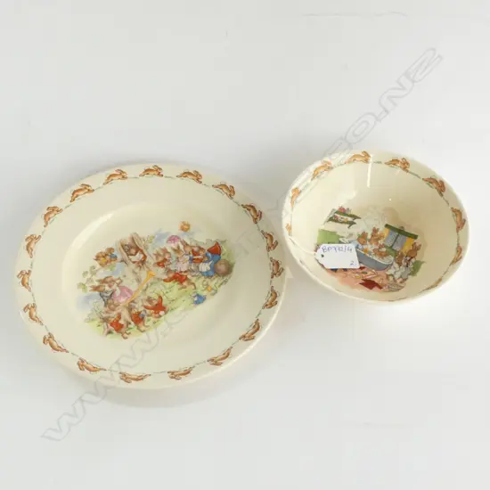 ROYAL DOULTON BUNNYKINS CUP & BOWL