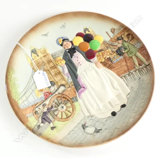 ROYAL DOULTON BIDDY PENNY FARTHING CABINET PLATE