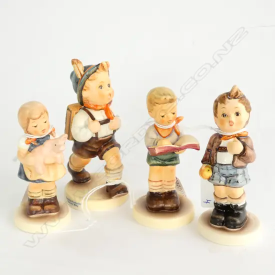 4 X HUMMELS--PIGTAILS 2052--HONOR STUDENT 2087/B, CHEEKY FELLOW 554--SCHOOL BOY 82 2/0