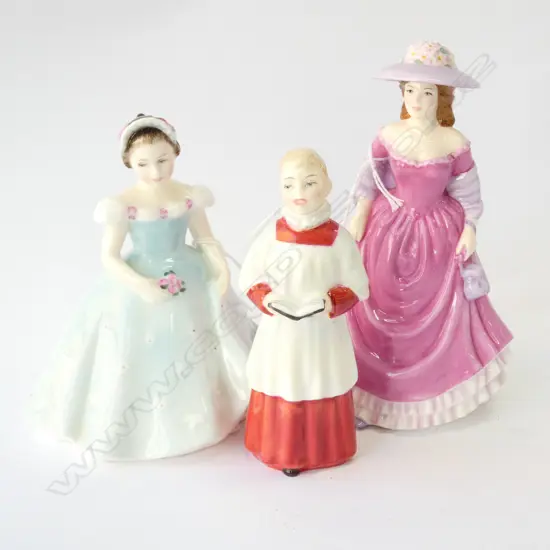 3 R/DOULTON FIGURES; SUMMER BREEZE, BRIDESMAID & CHOIR BOY