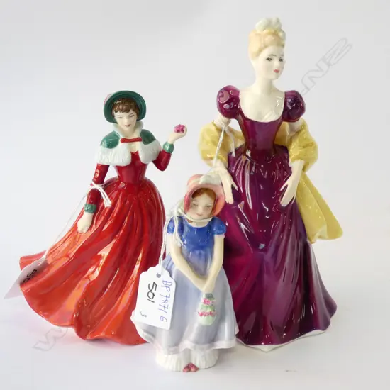 3 R/DOULTON FIGURES; LORETTA, WINTERS DAY & IVY