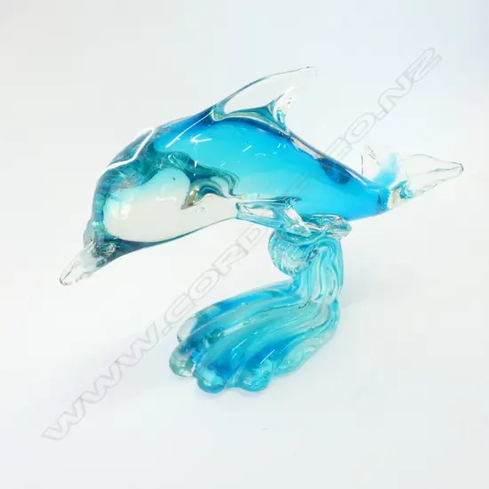 ART GLASS DOLPHIN L. 270MM