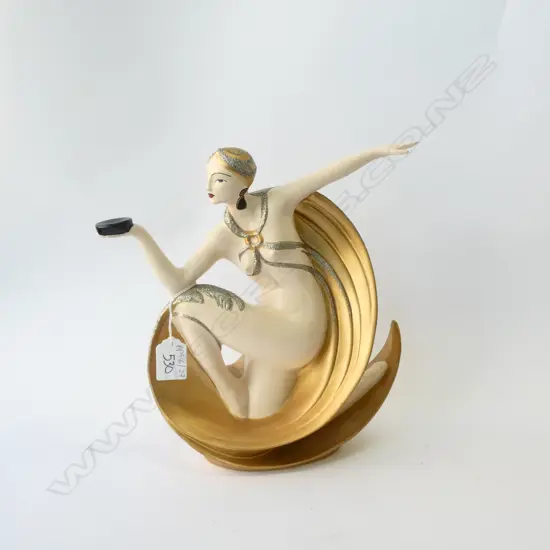 ART DECO LADY FIGURINE H. 270MM
