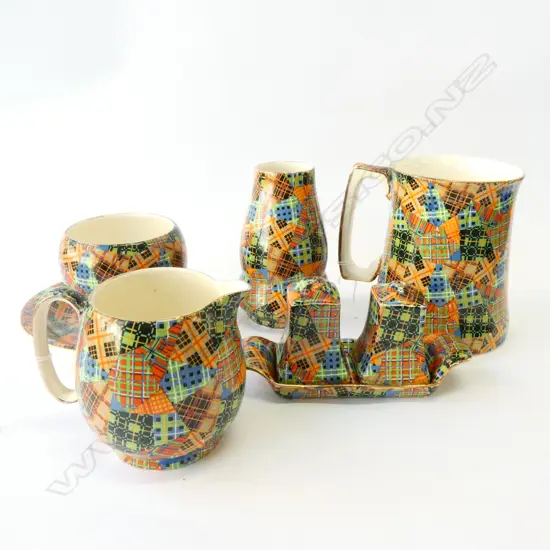 ROYAL WINTON "TARTANS" ASSORTED VASES/JUGS/CRUET/MUG