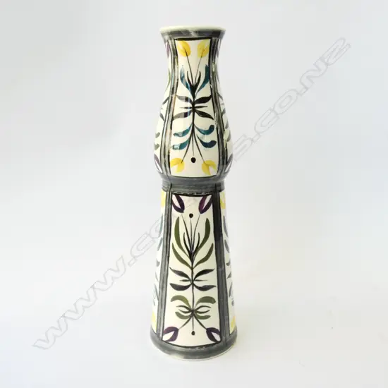 CROWN LYNN HAND CRAFTED TALL VASE A.F