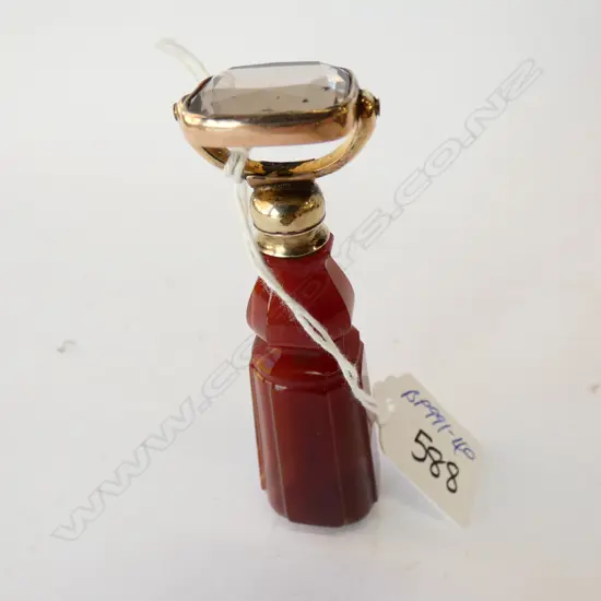 19thC AGATE HANDLE IMPLEMENT...