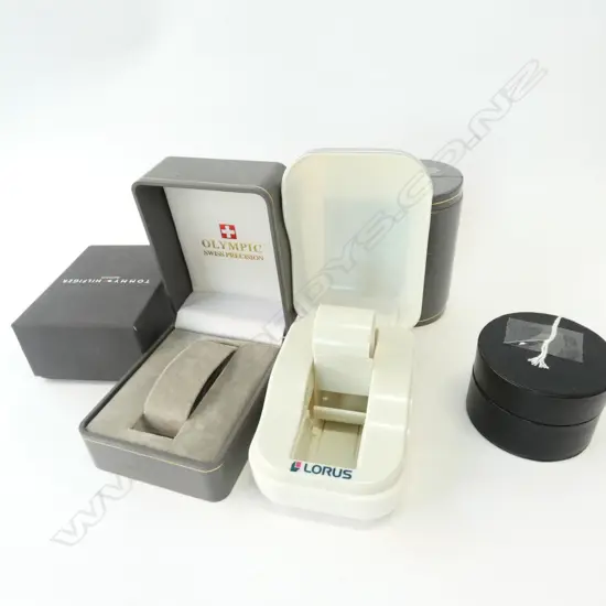 ASST WATCH BOXES ONLY BUGARI/HIFIGER