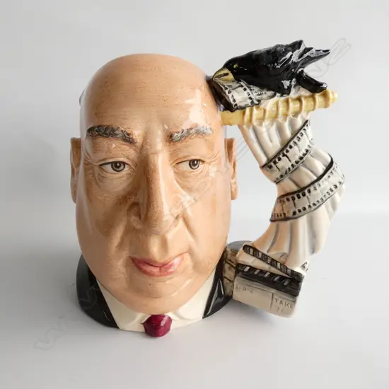 R/DOULTON CHARACTER JUG, ALFRED HITCHCOCK H.180mm LGE