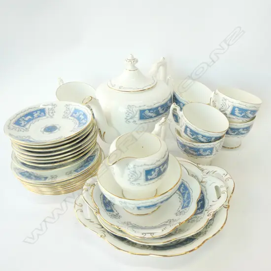 LARGE COALPORT REVELRY TEA SERVICE