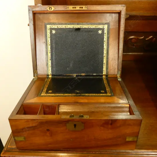 BRASS BOUND WRITING SLOPE W. 300MM