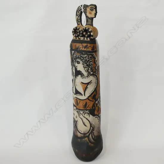 GAIL WEISBERG TALL CERAMIC LIDDED JUG