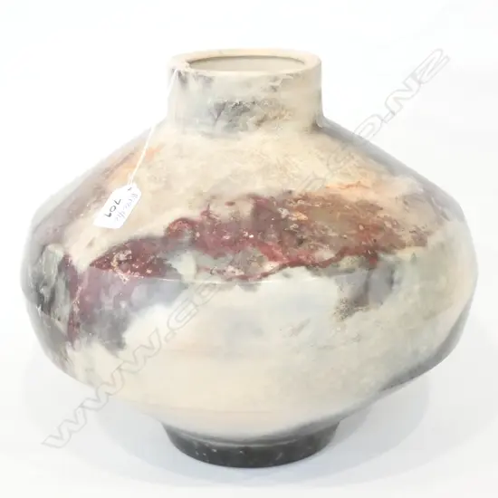 RAKU FIRED CERAMIC VASE H 300 MM