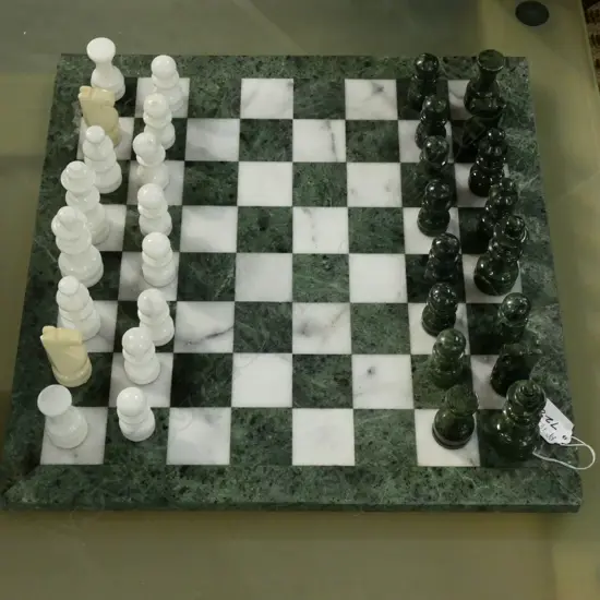 MARBLE CHESS BOARD & PCES 