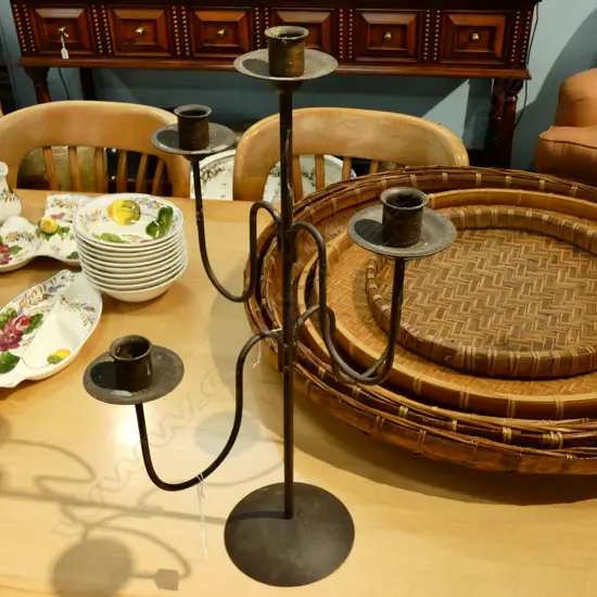 METAL CANDLE STAND H. 520MM