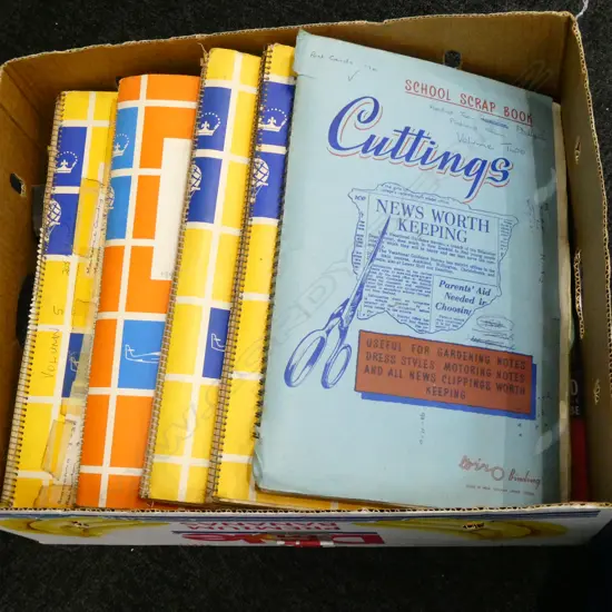 BOX LOT POSTCARD ALBUMS & RADIO TUBES 