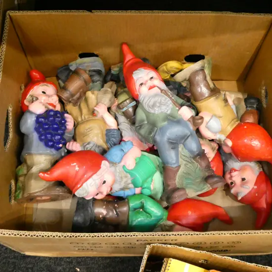 BOX LOT HEISSNER W. GERMAN RESIN GNOMES 
