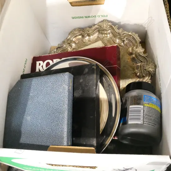 BOX LOT CASED EP CUTLERY ETC