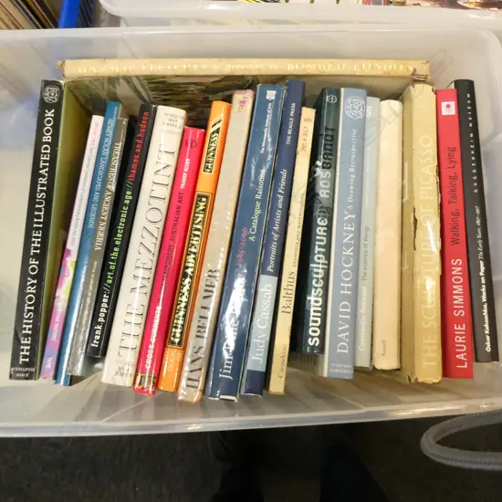 BOX LOT ASST. BOOKS ART INTEREST 