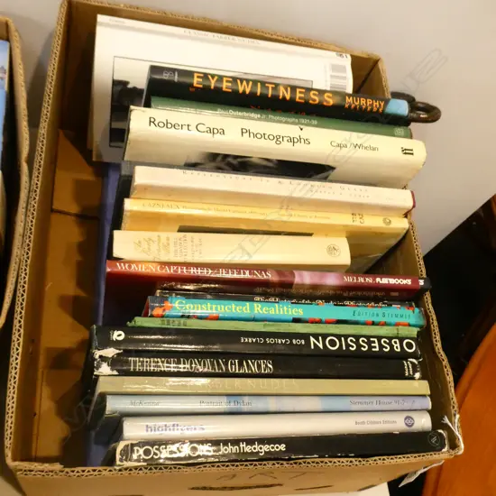 BOX LOT ASST. BOOKS PHOTOGRAPHY INTEREST 