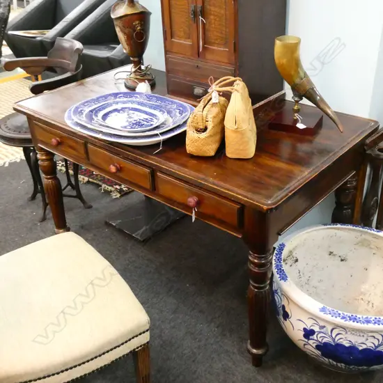 VICTORIAN STYLE LIBRARY TABLE 1360 X 720 X 750mm