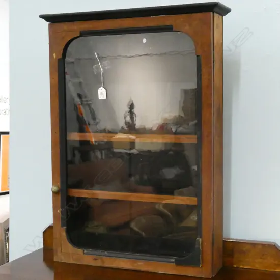 GLAZED CUPBOARD H. 780MM