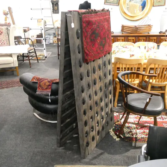 LARGE OAK  WINE RACK