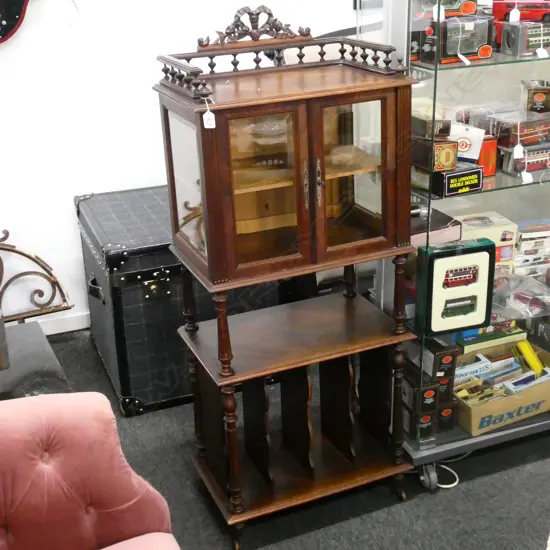 EDWARDIAN MUSIC CABINET 550 X 340 X 1330mm