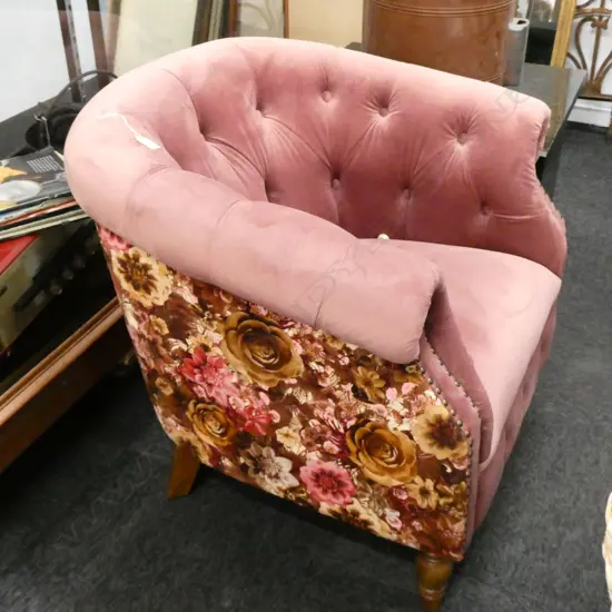 FLORAL PINK CHAIR
