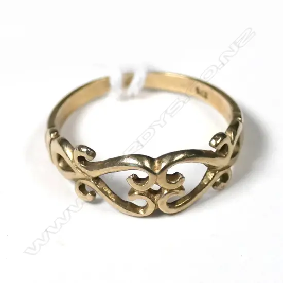 9ct ring, stylish 