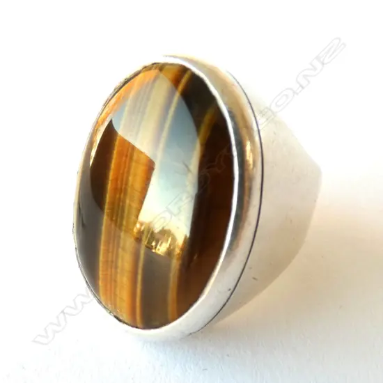 STG MARKED TIGERS EYE RING 