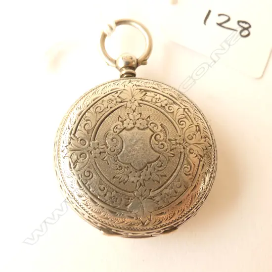 19thC MATHEY SILVER LADIES FOB WATCH...