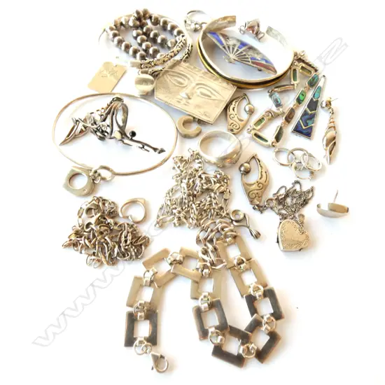 COLLECTION STG SILVER JEWELLERY 197 grams total